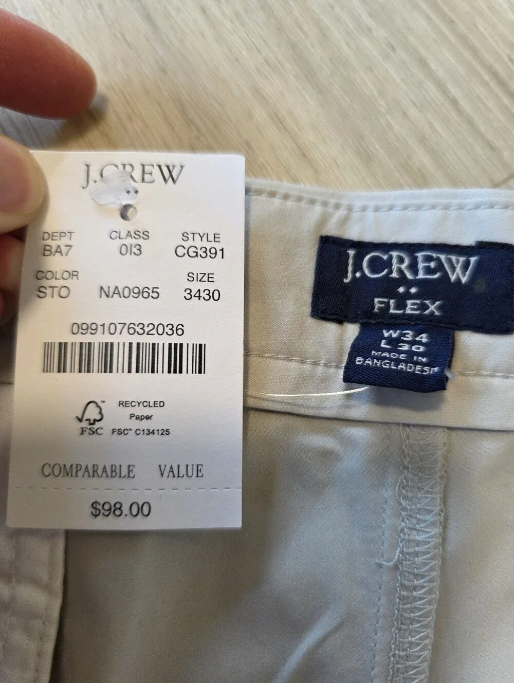 J. Crew crew straight